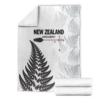 New Zealand 2025 Archery Blanket Aotearoa Silver Arrows White LT01 - Polynesian Pride