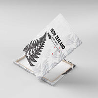 New Zealand 2025 Archery Canvas Wall Art Aotearoa Silver Arrows White LT01 With Frame White - Polynesian Pride