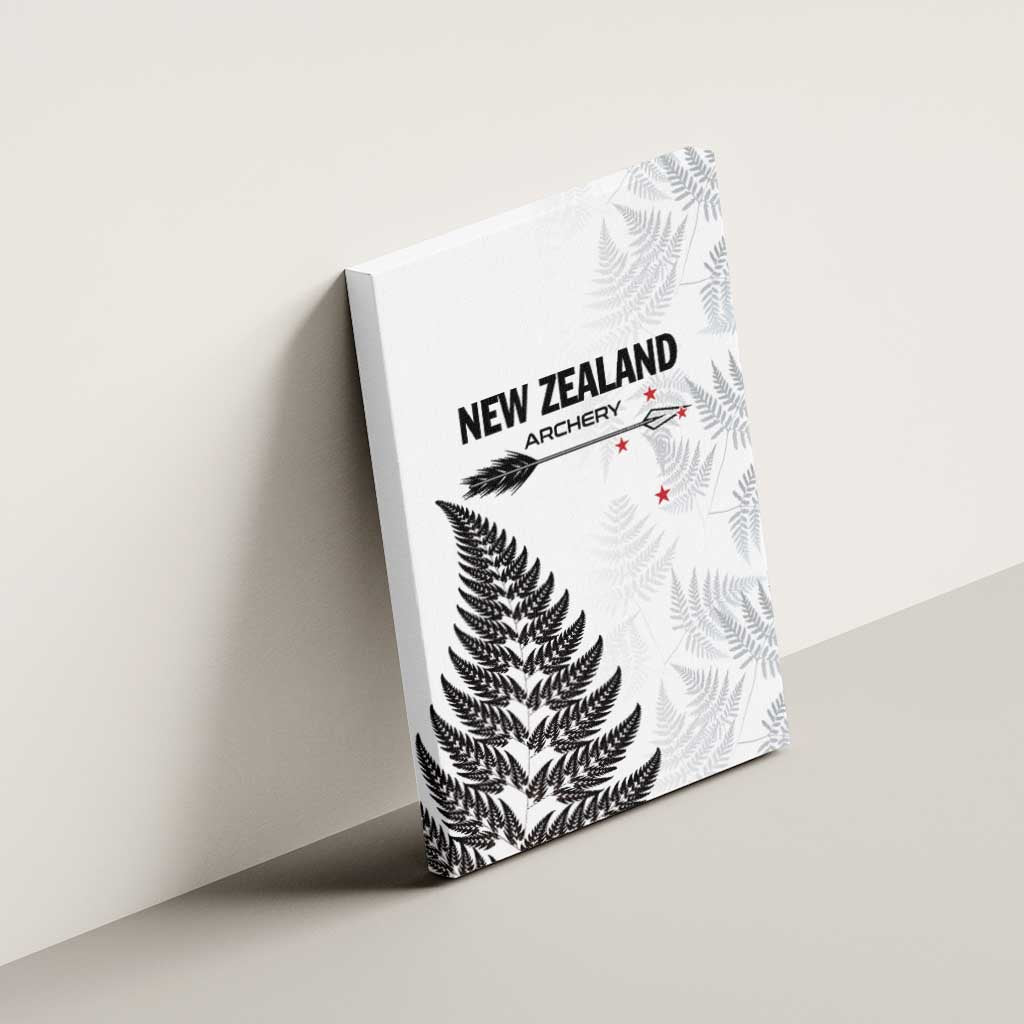 New Zealand 2025 Archery Canvas Wall Art Aotearoa Silver Arrows White LT01 - Polynesian Pride