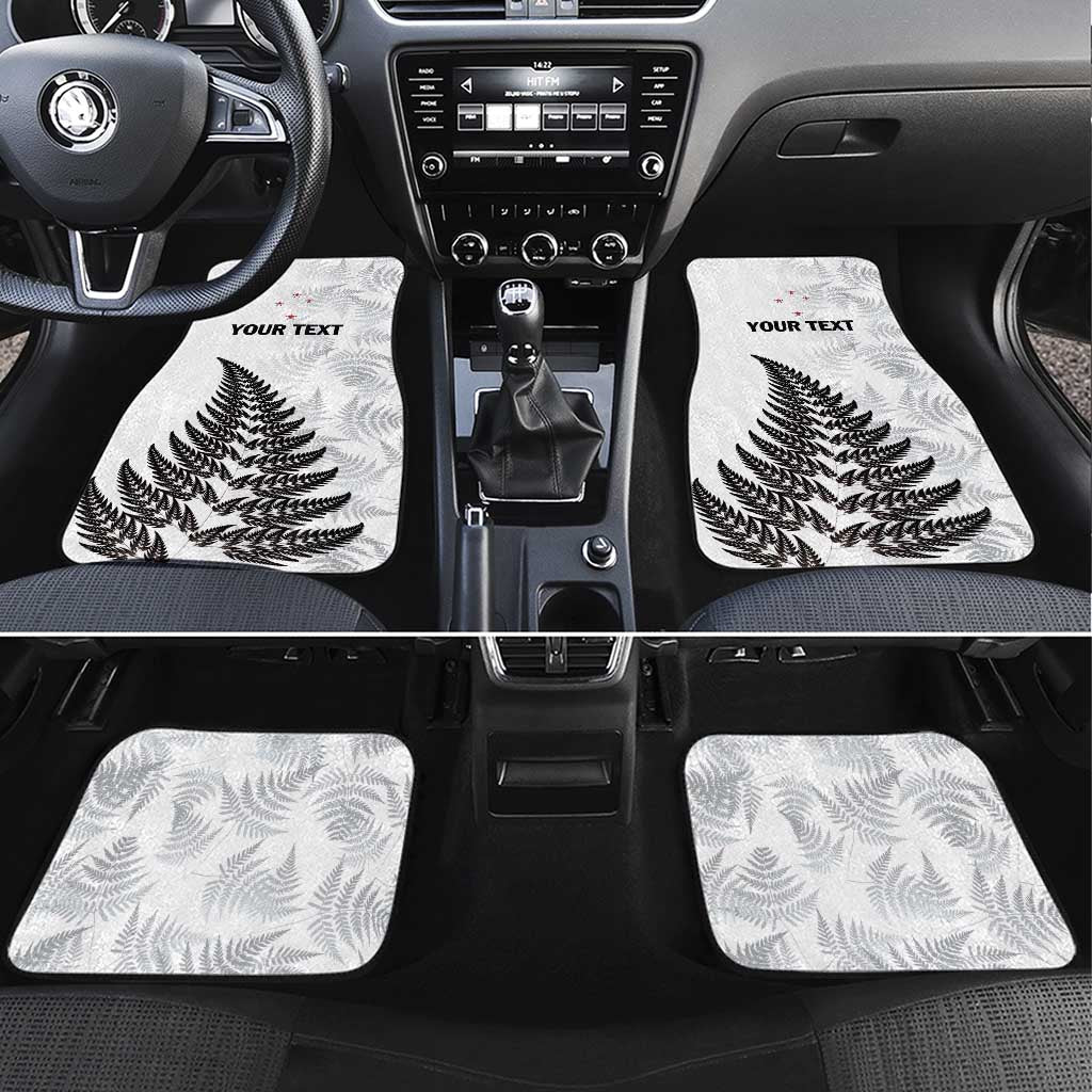 New Zealand 2025 Archery Car Mats Aotearoa Silver Arrows White LT01 Set 4pcs White - Polynesian Pride