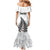 Personalised New Zealand 2025 Archery Family Matching Mermaid Dress and Hawaiian Shirt Aotearoa Silver Arrows White