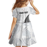 Personalised New Zealand 2025 Archery Family Matching Off Shoulder Maxi Dress and Hawaiian Shirt Aotearoa Silver Arrows White