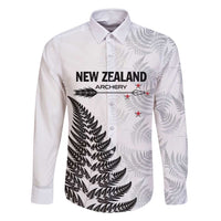 Personalised New Zealand 2025 Archery Family Matching Summer Maxi Dress and Hawaiian Shirt Aotearoa Silver Arrows White
