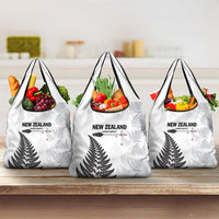 New Zealand 2025 Archery Grocery Bag Aotearoa Silver Arrows White LT01 3-pack One Size White - Polynesian Pride