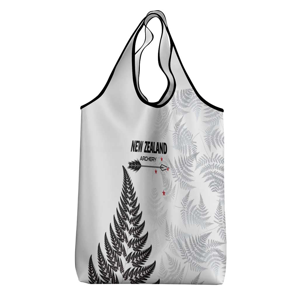 New Zealand 2025 Archery Grocery Bag Aotearoa Silver Arrows White LT01 - Polynesian Pride