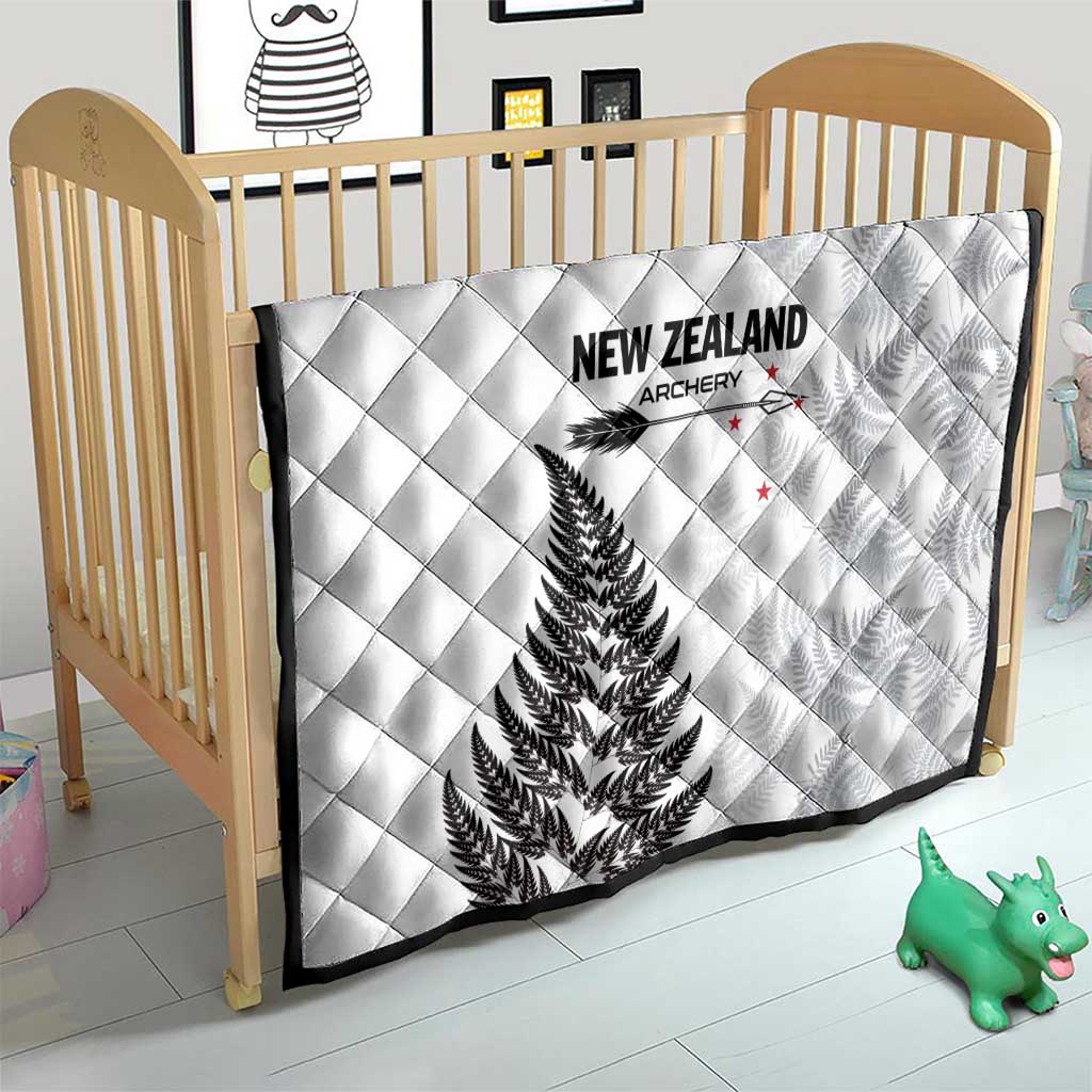 New Zealand 2025 Archery Quilt Aotearoa Silver Arrows White