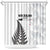 New Zealand 2025 Archery Shower Curtain Aotearoa Silver Arrows White