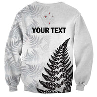 Personalised New Zealand 2025 Archery Sweatshirt Aotearoa Silver Arrows White LT01 - Polynesian Pride
