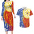 Philippines Couples Matching Long Sleeve Bodycon Dress and Hawaiian Shirt Pilipinas Polynesian Pattern