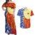 Philippines Couples Matching Off Shoulder Maxi Dress and Hawaiian Shirt Pilipinas Polynesian Pattern