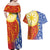 Philippines Couples Matching Off Shoulder Maxi Dress and Hawaiian Shirt Pilipinas Polynesian Pattern