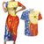 Philippines Couples Matching Short Sleeve Bodycon Dress and Hawaiian Shirt Pilipinas Polynesian Pattern