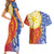 Philippines Couples Matching Short Sleeve Bodycon Dress and Hawaiian Shirt Pilipinas Polynesian Pattern