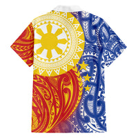 Philippines Family Matching Short Sleeve Bodycon Dress and Hawaiian Shirt Pilipinas Polynesian Pattern