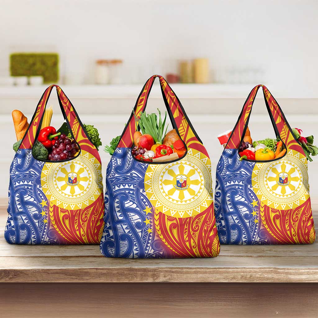 Philippines Grocery Bag Pilipinas Polynesian Pattern
