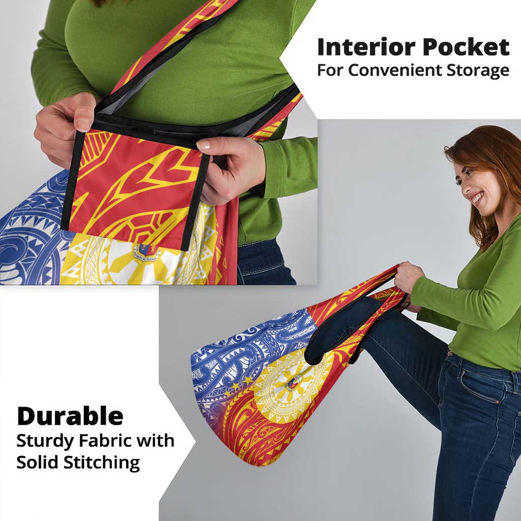 Philippines Grocery Bag Pilipinas Polynesian Pattern