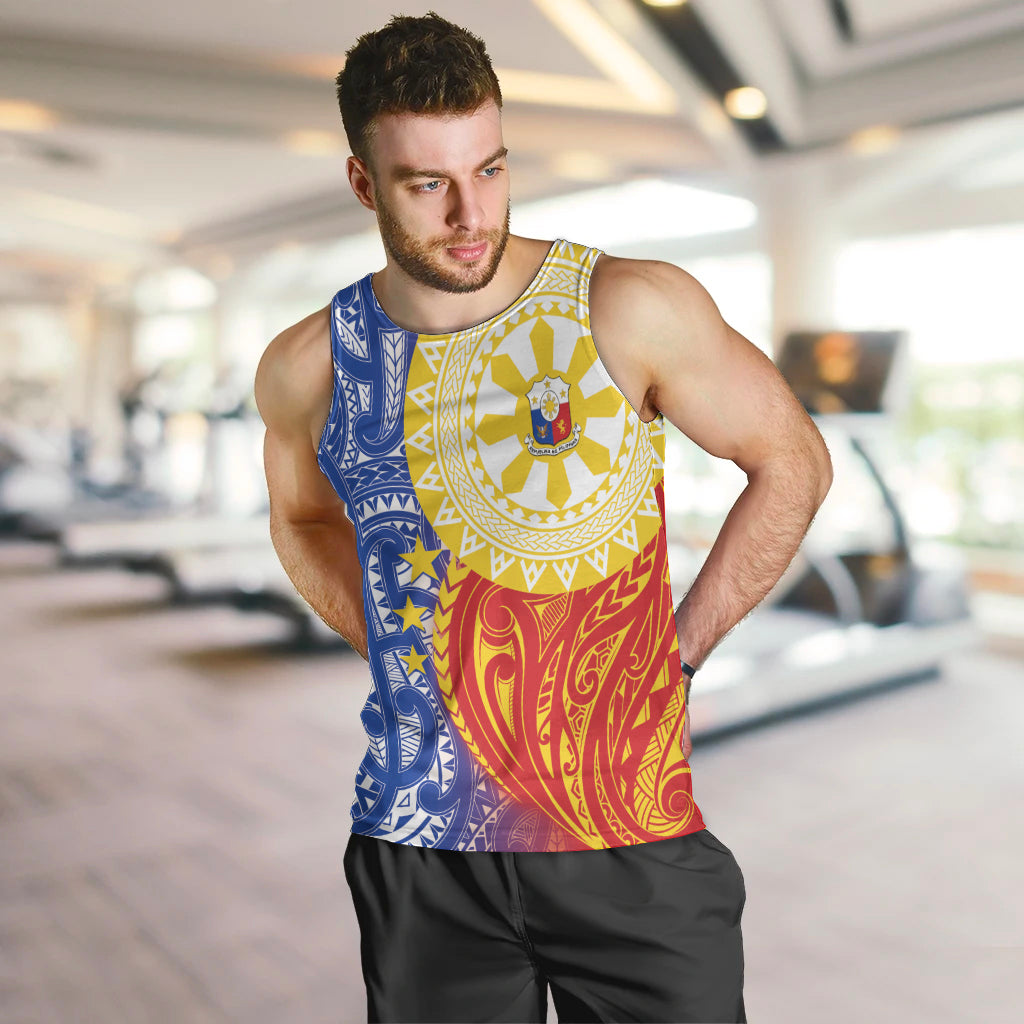 Philippines Men Tank Top Pilipinas Polynesian Pattern