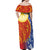 Philippines Off Shoulder Maxi Dress Pilipinas Polynesian Pattern