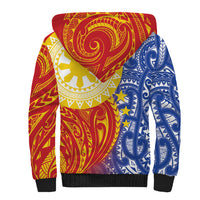 Philippines Sherpa Hoodie Pilipinas Polynesian Pattern