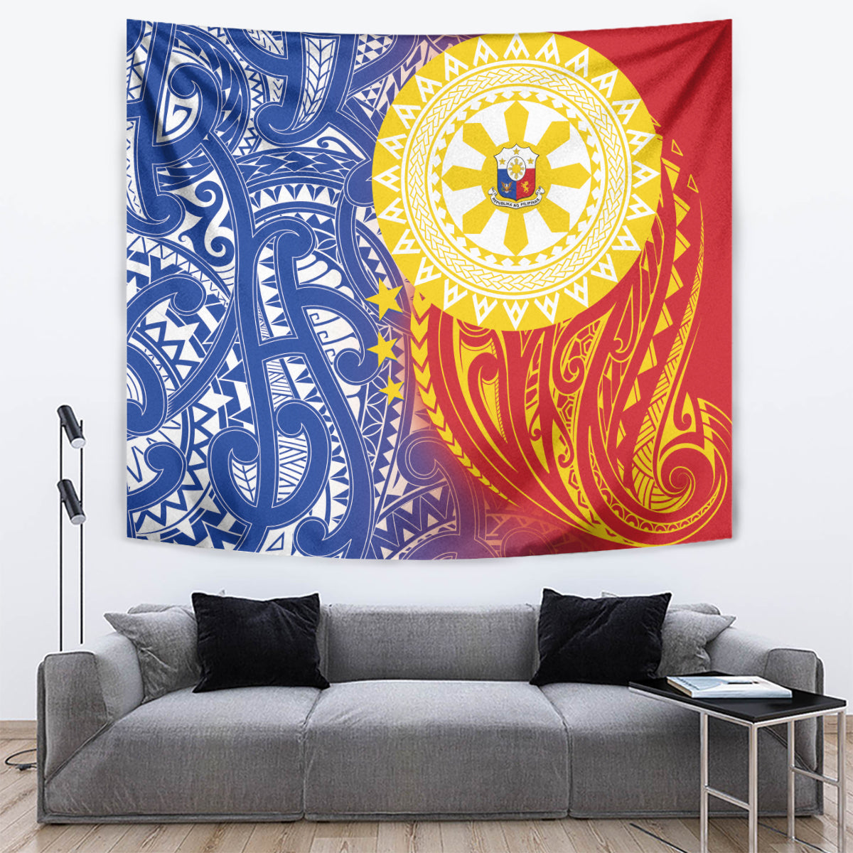 Philippines Tapestry Pilipinas Polynesian Pattern