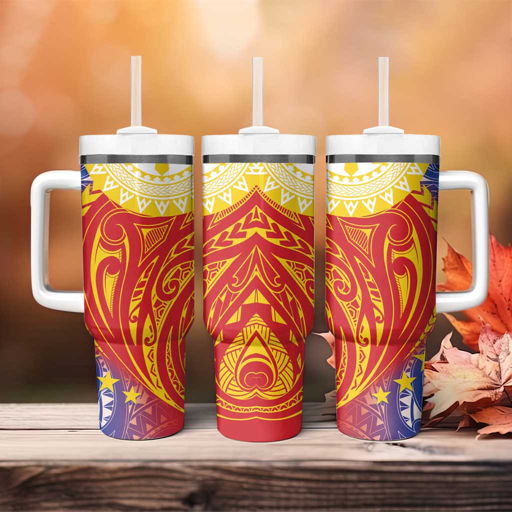 Philippines Tumbler With Handle Pilipinas Polynesian Pattern