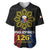 Personalized Philippines Independence Day Baseball Jersey Filipino 126th Anniversary Sun Tattoo