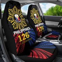 Philippines Independence Day Car Seat Cover Filipino 126th Anniversary Sun Tattoo