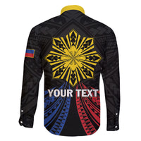 Personalized Philippines Independence Day Family Matching Long Sleeve Bodycon Dress and Hawaiian Shirt Filipino 126th Anniversary Sun Tattoo