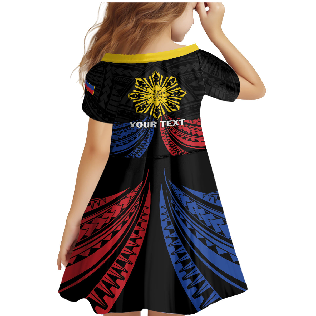 Personalized Philippines Independence Day Family Matching Mermaid Dress and Hawaiian Shirt Filipino 126th Anniversary Sun Tattoo