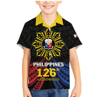 Personalized Philippines Independence Day Family Matching Mermaid Dress and Hawaiian Shirt Filipino 126th Anniversary Sun Tattoo