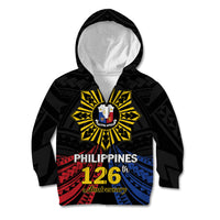 Personalized Philippines Independence Day Kid Hoodie Filipino 126th Anniversary Sun Tattoo