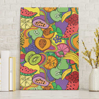 Hawaii Fruits Hippie Style Canvas Wall Art Vibrant Colorful LT01 Without Frame Multicolor - Polynesian Pride