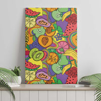 Hawaii Fruits Hippie Style Canvas Wall Art Vibrant Colorful LT01 - Polynesian Pride