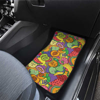 Hawaii Fruits Hippie Style Car Mats Vibrant Colorful LT01 - Polynesian Pride