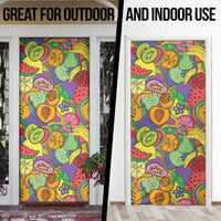 Hawaii Fruits Hippie Style Door Cover Vibrant Colorful LT01 - Polynesian Pride