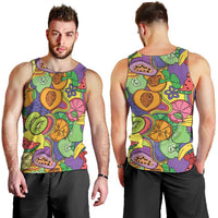Hawaii Fruits Hippie Style Men Tank Top Vibrant Colorful LT01 - Polynesian Pride