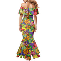 Hawaii Fruits Hippie Style Mermaid Dress Vibrant Colorful LT01 - Polynesian Pride
