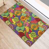 Hawaii Fruits Hippie Style Rubber Doormat Vibrant Colorful LT01 - Polynesian Pride