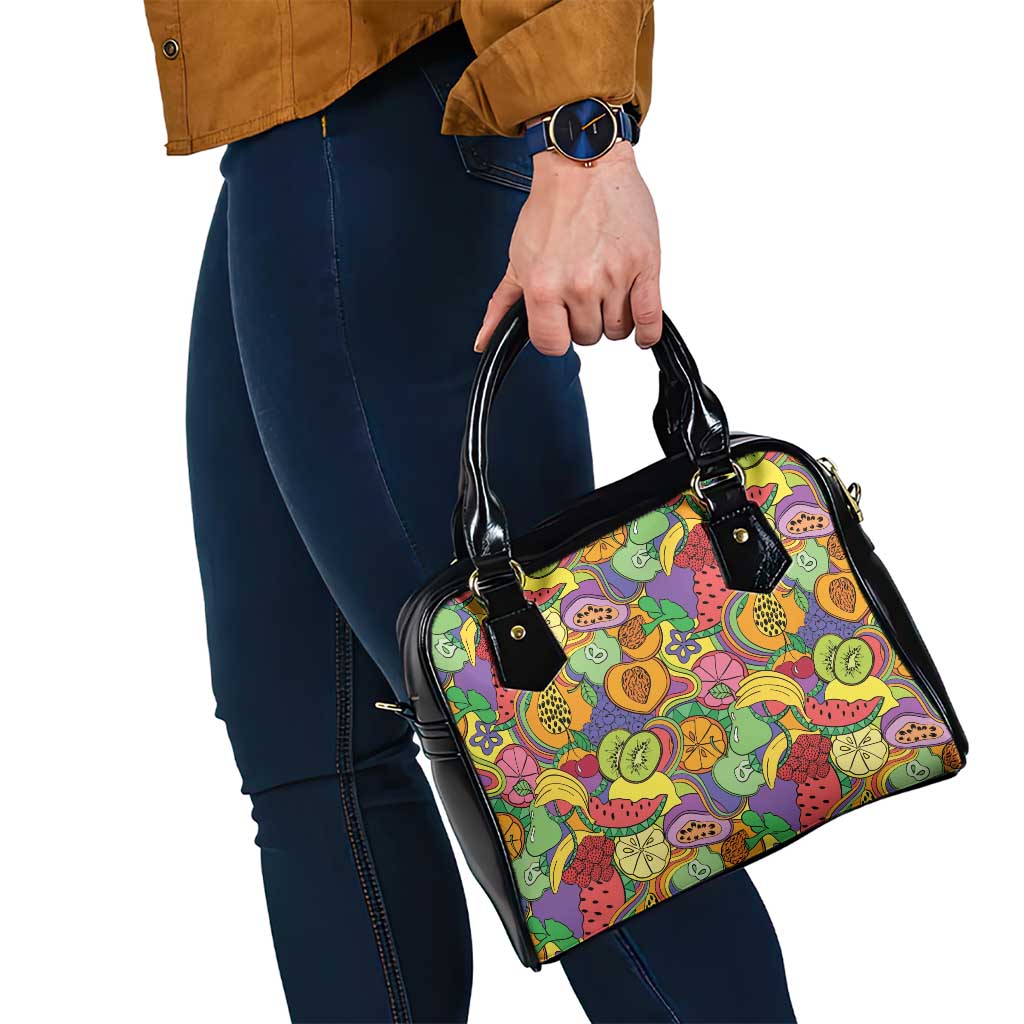 Hawaii Fruits Hippie Style Shoulder Handbag Vibrant Colorful LT01 - Polynesian Pride