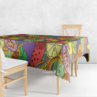 Hawaii Fruits Hippie Style Tablecloth Vibrant Colorful LT01 - Polynesian Pride