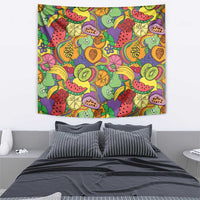Hawaii Fruits Hippie Style Tapestry Vibrant Colorful LT01 - Polynesian Pride