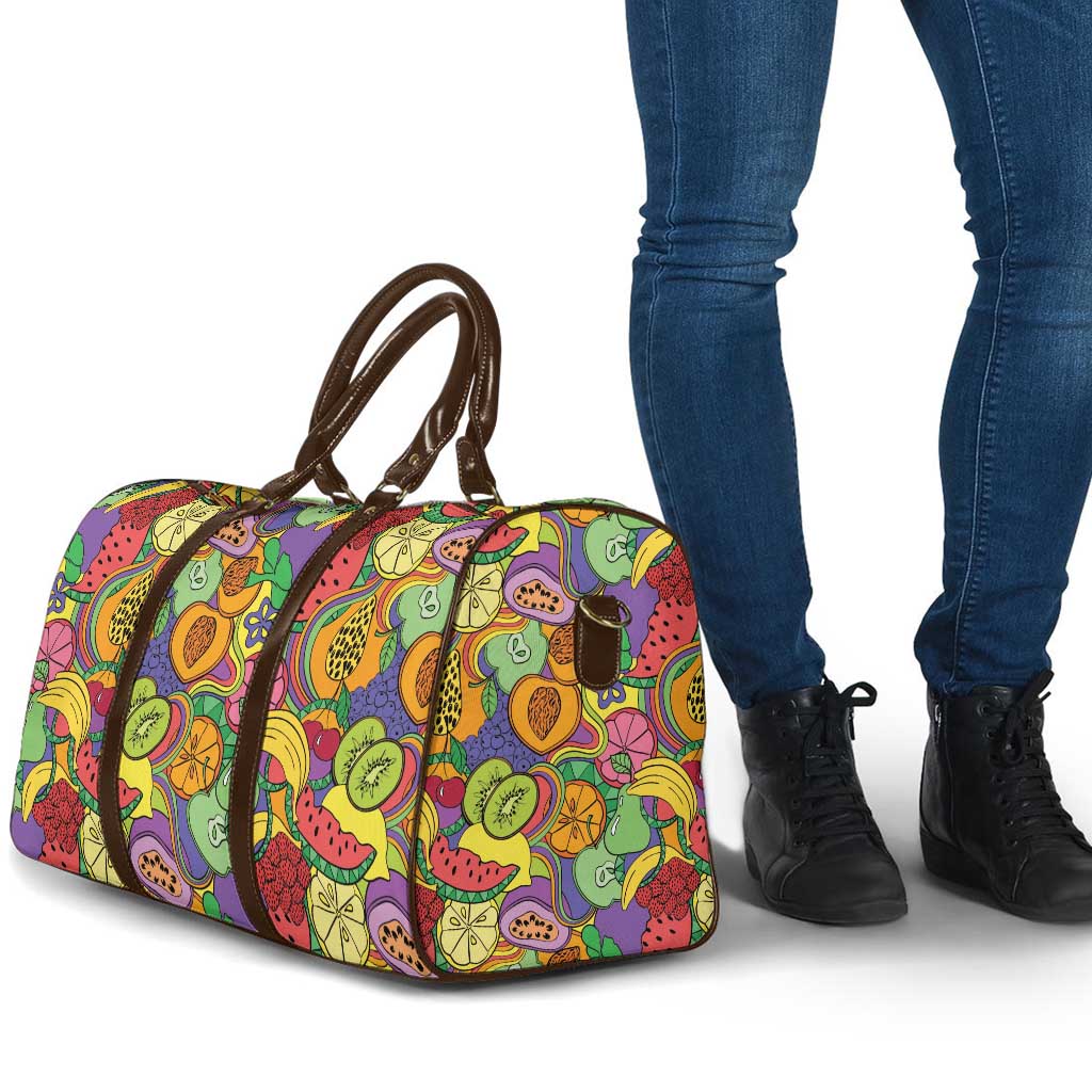 Hawaii Fruits Hippie Style Travel Bag Vibrant Colorful