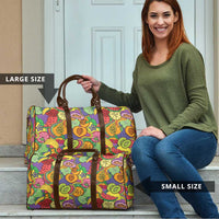 Hawaii Fruits Hippie Style Travel Bag Vibrant Colorful