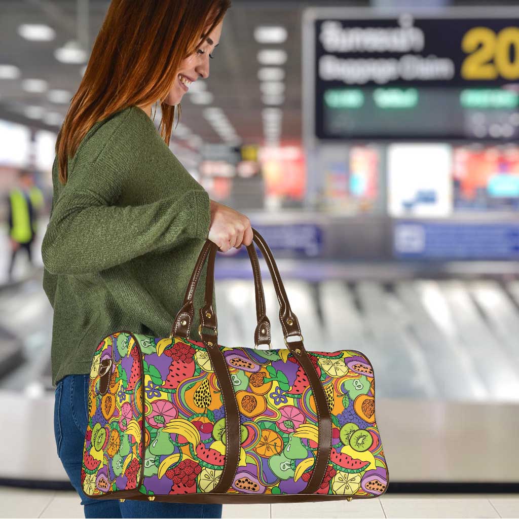 Hawaii Fruits Hippie Style Travel Bag Vibrant Colorful