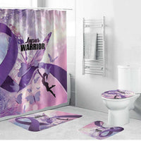 Polynesian Lupus Awareness Bathroom Set Butterfly Hologram Lupus Warrior LT01 Bathroom Set (4 pcs) Purple - Polynesian Pride