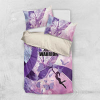 Polynesian Lupus Awareness Bedding Set Butterfly Hologram Lupus Warrior LT01 US Twin 172cm x 218cm Purple - Polynesian Pride