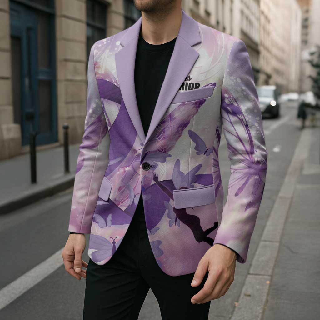 Personalized Polynesian Lupus Awareness Blazer Butterfly Hologram Lupus Warrior LT01 - Polynesian Pride