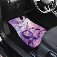 Personalized Polynesian Lupus Awareness Car Mats Butterfly Hologram Lupus Warrior LT01 - Polynesian Pride
