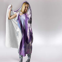 Polynesian Lupus Awareness Hooded Blanket Butterfly Hologram Lupus Warrior LT01 - Polynesian Pride