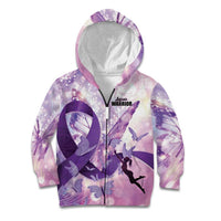 Personalized Polynesian Lupus Awareness Kid Hoodie Butterfly Hologram Lupus Warrior